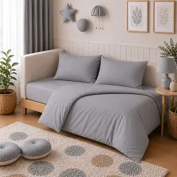 Дитяча постільна білизна JUNIOR Poplin Line Smoky (2200012795910)