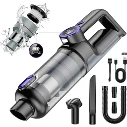 Aspiring Потужний Автомобільний Пилосос USB Акумуляторний Пилосос для Машини та Будинку Ручний Автопилосос Бездротовий 200W