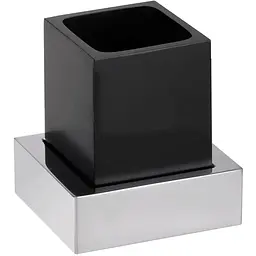 Склянка з тримачем Bemeta Gamma 145411012 чорний матовий