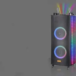 Портативна колонка бумбокс XPRO 1212 валіза 100Вт USB SD FM радіо Bluetooth 2 мікрофони ДК (MER-15690) - мініатюра 3
