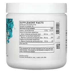 Буферизований вітамін С Thorne Research Buffered C Powder порошок 236 г - мініатюра 2