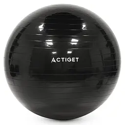 М'яч для фітнесу (фітбол) Actiget 85 см з насосом ACT0148 Black