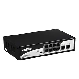 Комутатор PowerLink SP802G 10xGE (8xPoE, 2xUplink), 120Вт, Некерований 2E teh0018109 - мініатюра 3