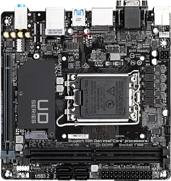 Mатеринська плата Gigabyte H610I LGA 1700 (H610I) - мініатюра 2
