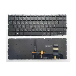 Клавіатура ноутбука HP EliteBook 745 G7/G8, 840 G7/G8 чорна з підсв. ТП UA (A46214)