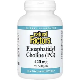 Фосфатидилхолін Natural Factors Phosphatidyl Choline (PC) 420 мг 90 м'яких капсул