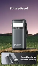 Зовнішній акумулятор - портативне зарядне Romoss PMT40 65W 40000mAh - мініатюра 5