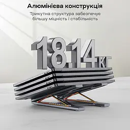 USB-C хаб-підставка 7-в-1 Choetech M57 HDMI 4K@30Hz, 2 USB 3.0, USB-C Data, USB-C PD 100W, SD-card, TF-card (43-00174) - мініатюра 9