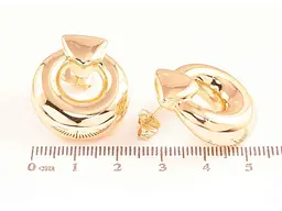 Сережки Xuping пусети позолота 18K "Декоративні кільця" 285911 - мініатюра 2