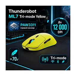 Мишка Thunderobot ML7 Tri-mode Yellow (6932066316051)