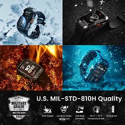 Смарт-годинник тактичний Kospet Tank X2 Ultra Black (KTX0002UB) - мініатюра 6