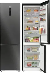 Холодильник Gorenje з нижн. мороз. камерою, 203х66х60см, 2 двері, 257(121)л, А+, Total NF, Зона св-ті, Інвертор, Зовн. Дисп, Wi-Fi, чорний - мініатюра 7