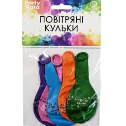 Набір латексних кульок З днем народження Party Хата 1111-5626 5 шт Різнокольоровий shop (4823118902242)