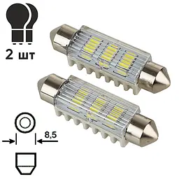 Лампа PULSO/софітні/LED SV8.5/T11x41mm/6 SMD-5730/9-18v/100Lm
