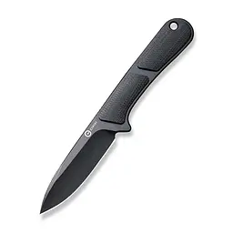 Ніж фіксований кишеньковий Civivi Mini Elementum, (5.7 см) Nitro-V / G10 чорний з чохлом
