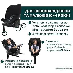 Автокрісло Chicco EverOne i-Size чорне (87148.95) - мініатюра 7