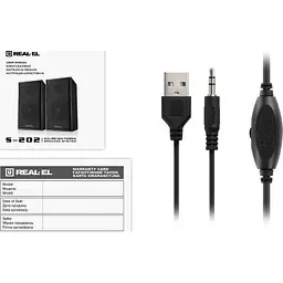 Акустична система REAL-EL S-202 USB Black (EL121200019) - мініатюра 8