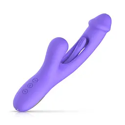 Вібратор-кролик із вагінальним відростком Good Vibes Only - Tess Rabbit Vibrator with G-Spot Stimulator