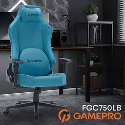 Ігрове крісло GamePro Size L Fabric Light Blue (FGC750LB) - мініатюра 11