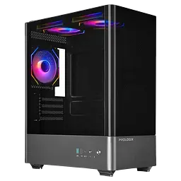 Корпус Prologix Lumi GM-01AB Glass ARGB Black