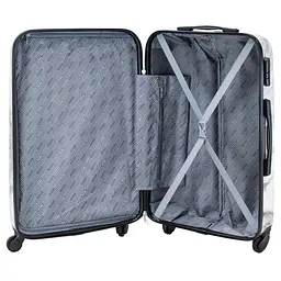 Валіза середня Semi Line 24 дюйми (M) дюйми (M) Polycarbonate/ABS-Plastic White Marble (T5731-2) - мініатюра 6