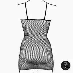 Міні-сукня Le Désir With Fishnet Structure, One Size (чорний) - мініатюра 8
