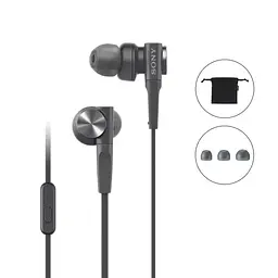 Навушники Sony MDR-XB55AP чорні - мініатюра 5