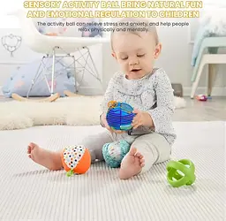 Сенсорний антистрес-м'яч 3D зі шнурками для дітей і дорослих - мініатюра 5