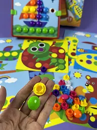 Мозаїка для найменших 3D 527 12 карток, 46 елементів, в коробці - мініатюра 2
