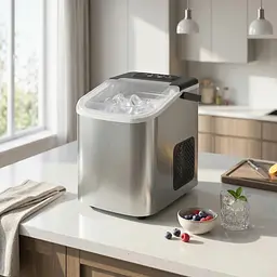 Настільний апарат для приготування льоду / Льдогенератор minMAX MI-Z9S CE-2215 / Компактний льодогенератор 12 кг/добу, 120Вт - мініатюра 3