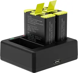 Зарядний пристрій Telesin 3 Slots Battery Charger + 2 акумулятори для Hero 9/10 GP-BTR-903 [76676] - мініатюра 3