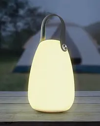 Вуличний світильник на сонячній батареї Goldlux 330666 Canaria LED 1x2W 3000К+RGB IP44 білий - мініатюра 3