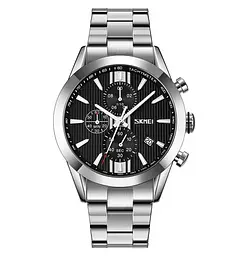 Наручний годинник Skmei 9302 Silver Black, 9302BK (18375)