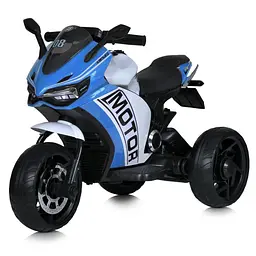 Детский электромотоцикл Bambi 12V 50W 2WD до 40 кг Синий (DE-169-E-638)