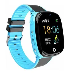 Подарунковий дитячий смарт-годинник Lemfo HW11 4G Aqua Plus з камерою і GPS-відстеженням Синій - мініатюра 2