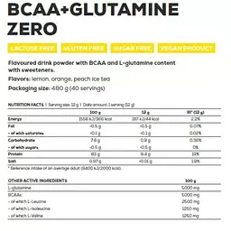 Амінокислоти BCAA плюс L-Глютамін - 480 г без цукру - мініатюра 2