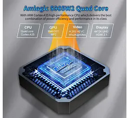 Медіаплеєр Андроїд приставка Smart TV Box X96 Mini W2 Android 11 2 Гб/16Гб - мініатюра 2