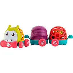 Набір іграшок музичний Baby Team Забавні вагончики (8672_гусінь)