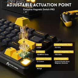 Клавіатура Attack Shark X65 RGB HE Magnetic Switch (AS-6972792470535-SB-UA) Starry Black (G-000004488) - мініатюра 3