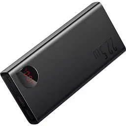 Портативна батарея Baseus Adaman Metal Display Quick Charge Power Bank 20000 mAh 22.5W PPAD070101 Black - мініатюра 2