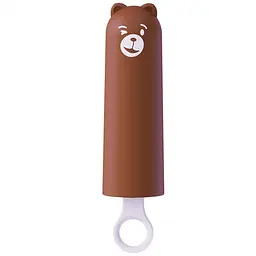 Вибратор CuteVibe Teddy Brown Pink Dildo Реалистичный под видом мороженого