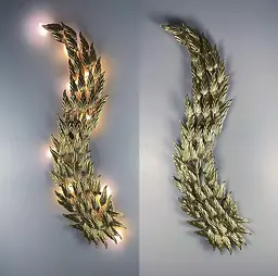 Світильник Leaf у формі видовженого листка Line F Колір корпусу Сатин - мініатюра 3