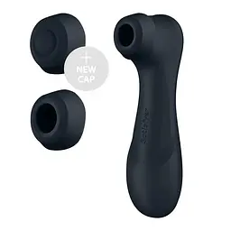 Вакуумний стимулятор клітора з вібрацією Satisfyer Pro 2 Generation 3 with Liquid Air чорний - мініатюра 2