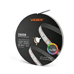 LED стрічка VIDEX DC24V 60W 5M 3000K Ra98 IP20 (VL-LST28144-24123-B5) VIDEX (29200-000) - мініатюра 2