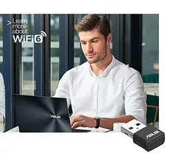 Адаптер WiFi USB-AX55 nano AX1800, Asus teh0017367 - мініатюра 3