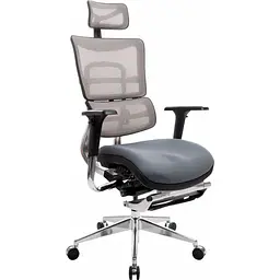 Офісне крісло GT Racer X-802L Bright Gray (W-20 B-40) [132222] - мініатюра 3