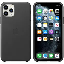 Оригінальний шкіряний чохол Apple Leather Case для iPhone 11 Pro Max (6.5") Black (MX0E2ZM/A) - мініатюра 3