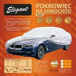 Автомобільний тент для седана Elegant Poliester / M 432x165x120 см / кишені під дзеркала замок (100 276) - мініатюра 3