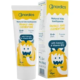 Дитяча зубна паста Nordics Kids Orange & Clementine без фтору (3800500324463)