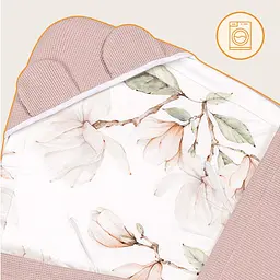 Ковдра для люльки Lionelo Travel Swaddle Blanket beige magnolia (LO-TRAVEL SWADDLE BLANKET BEIGE MAGNOLIA) - мініатюра 7